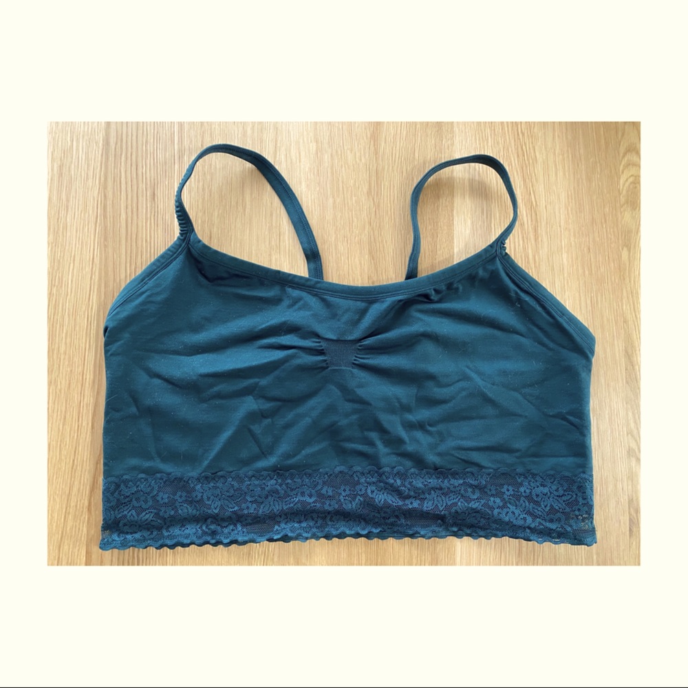 Torrid Curves Hunter Green Bralette Size 2